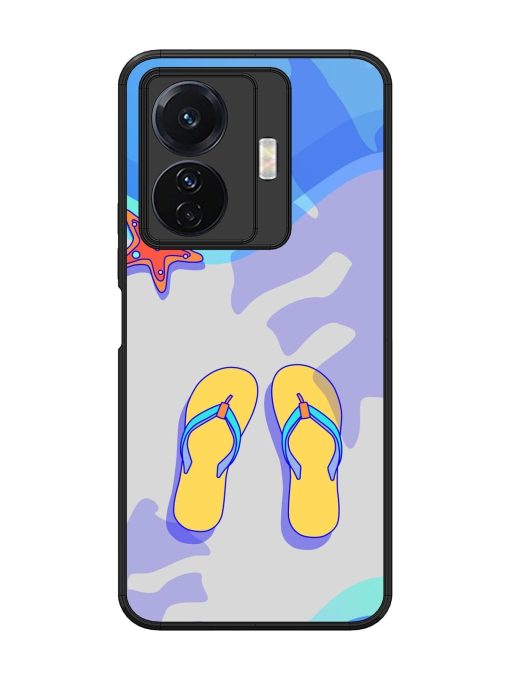 Sandy Toes And Salty Seas Glossy Soft Edge Case for Vivo T1 Pro (5G)