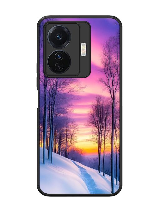 Winter'S Purple Haze Glossy Soft Edge Case for Vivo T1 Pro (5G) Chachhi