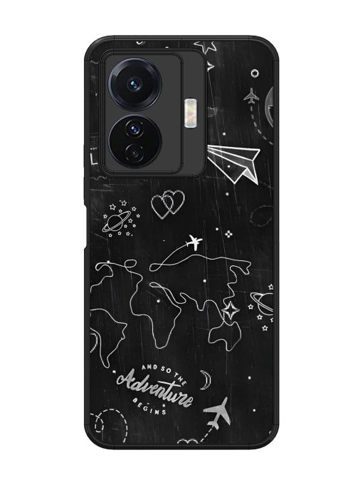 Wanderlust Sketchbook Glossy Soft Edge Case for Vivo T1 Pro (5G) Chachhi