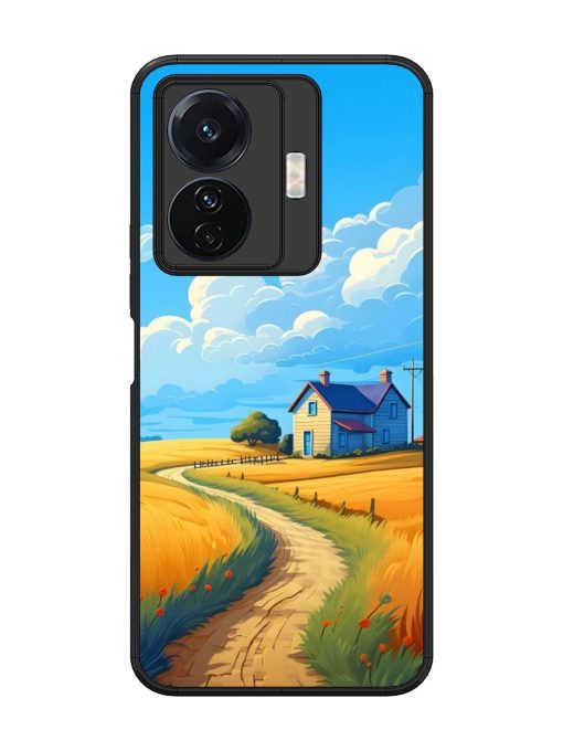 Countryside Cottage Glossy Soft Edge Case for Vivo T1 Pro (5G) Chachhi