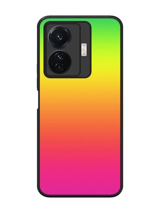 Rainbow Gradient Glossy Soft Edge Case for Vivo T1 Pro (5G) Chachhi