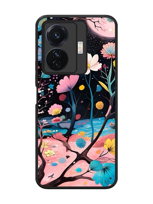 Cosmic Bloom Glossy Soft Edge Case for Vivo T1 Pro (5G) Chachhi