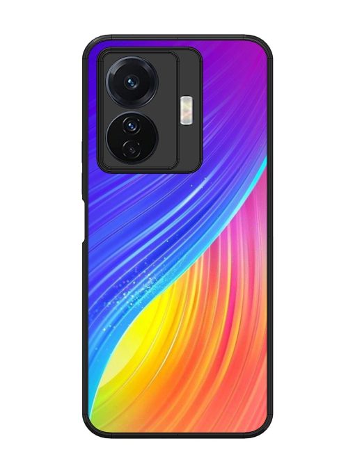 Neon Swirl Glossy Soft Edge Case for Vivo T1 Pro (5G) Chachhi