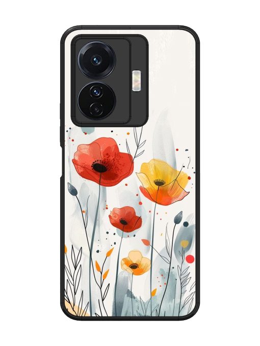 Poppy Fields Glossy Soft Edge Case for Vivo T1 Pro (5G) Chachhi