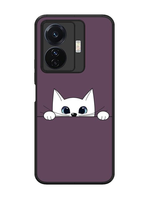 Peek-A-Boo Kitty Glossy Soft Edge Case for Vivo T1 Pro (5G) Chachhi