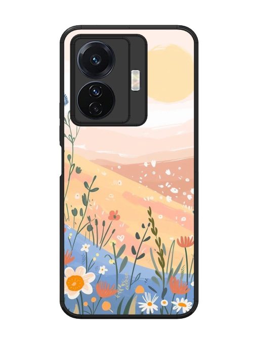 Golden Hour Blooms Glossy Soft Edge Case for Vivo T1 Pro (5G) Chachhi