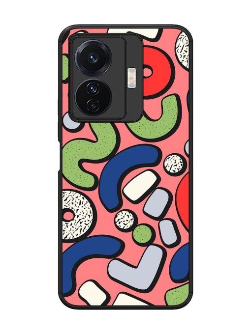 Groovy Geometric Shapes Glossy Soft Edge Case for Vivo T1 Pro (5G) Chachhi