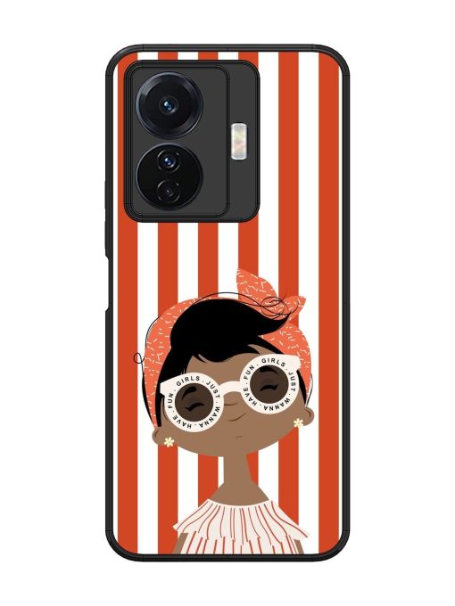 Girls Just Wanna Have Fun Glossy Soft Edge Case for Vivo T1 Pro (5G) Chachhi