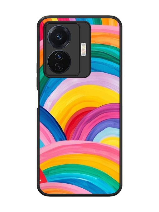 Rainbow Cascade Glossy Soft Edge Case for Vivo T1 Pro (5G) Chachhi