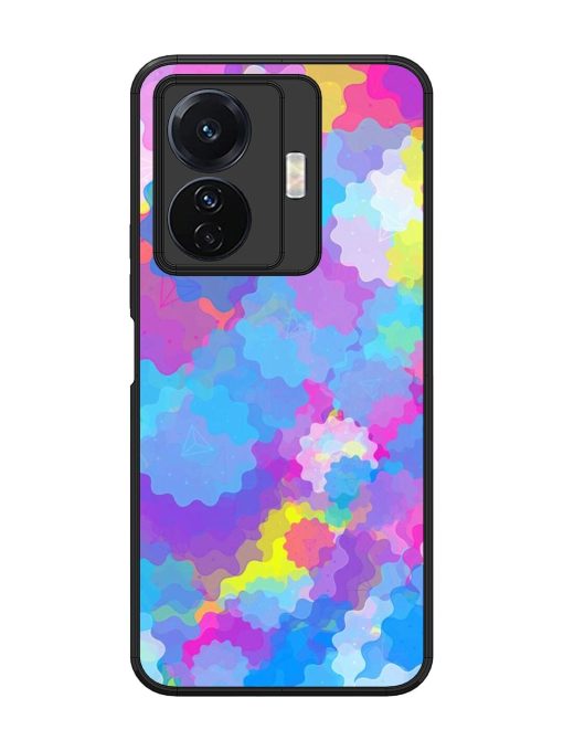 Psychedelic Cloud Burst Glossy Soft Edge Case for Vivo T1 Pro (5G) Chachhi