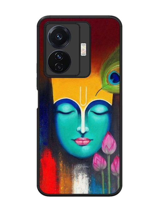 Divine Tranquility: The Face Of Krishna Glossy Soft Edge Case for Vivo T1 Pro (5G) Chachhi