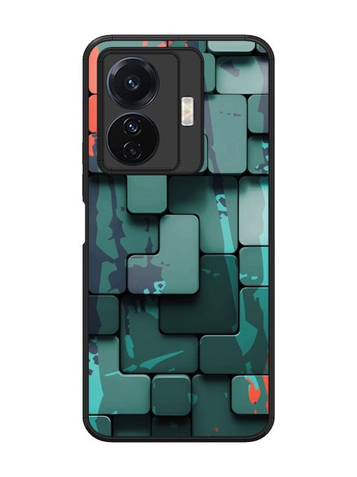 Abstract Geometric Mosaic Glossy Soft Edge Case for Vivo T1 Pro (5G) Chachhi