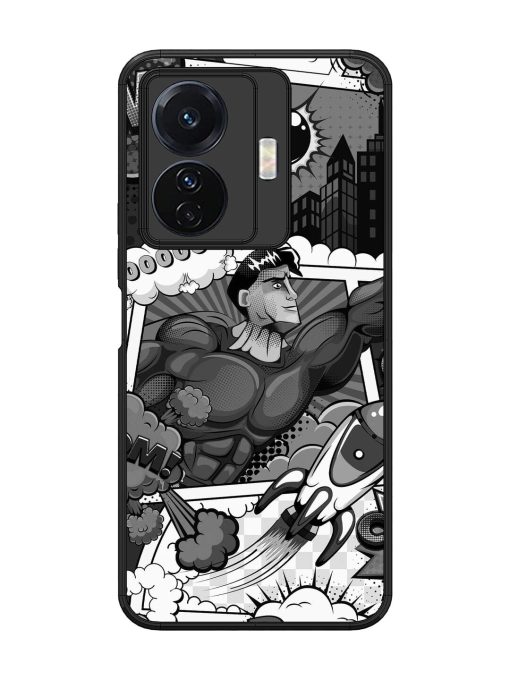 Comic Book Chaos Glossy Soft Edge Case for Vivo T1 Pro (5G) Chachhi