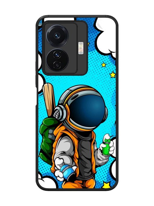 Space Graffiti Artist Glossy Soft Edge Case for Vivo T1 Pro (5G) Chachhi