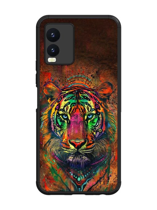 Cosmic Tiger Glossy Soft Edge Case for Vivo T1X Chachhi