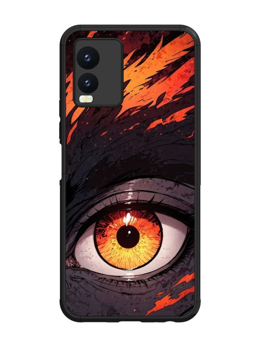 Inferno Gaze Glossy Soft Edge Case for Vivo T1X Chachhi