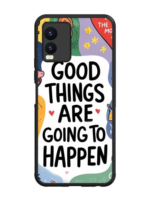 Uplifting Scribbles Glossy Soft Edge Case for Vivo T1X Chachhi