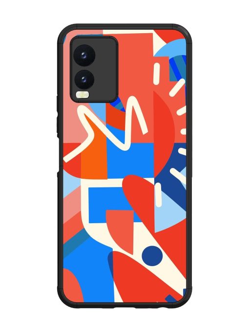 Abstract Harmony Glossy Soft Edge Case for Vivo T1X Chachhi