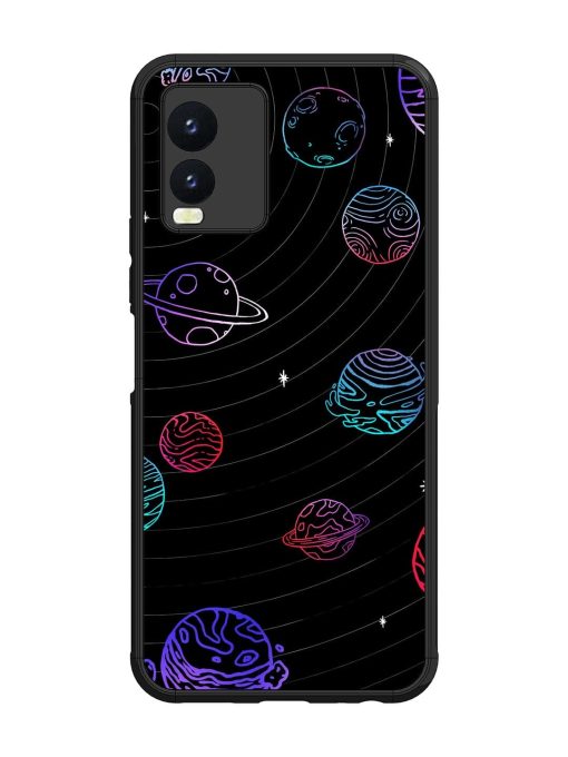 Cosmic Ballet Glossy Soft Edge Case for Vivo T1X Chachhi