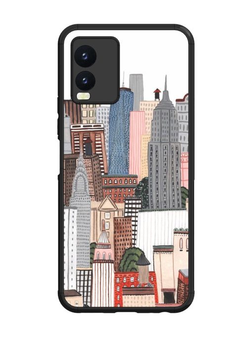 Cityscape Dreams Glossy Soft Edge Case for Vivo T1X