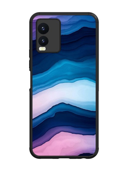 Oceanic Layers Glossy Soft Edge Case for Vivo T1X Chachhi