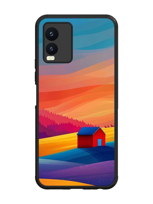 Sunset Solitude Glossy Soft Edge Case for Vivo T1X Chachhi