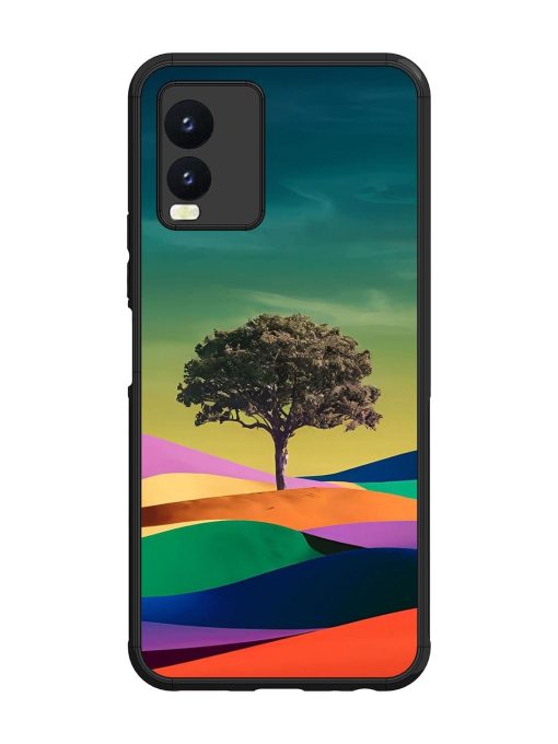 Rainbow'S Lone Sentinel Glossy Soft Edge Case for Vivo T1X Chachhi