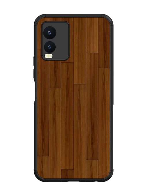 Warm Woodgrain Glossy Soft Edge Case for Vivo T1X