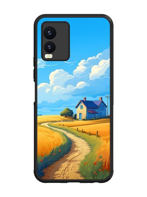 Countryside Cottage Glossy Soft Edge Case for Vivo T1X