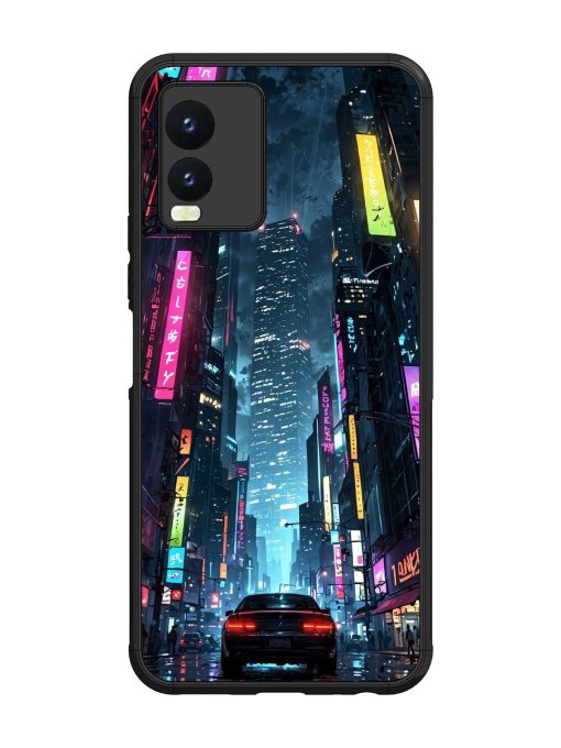 Neon Nightscape Glossy Soft Edge Case for Vivo T1X