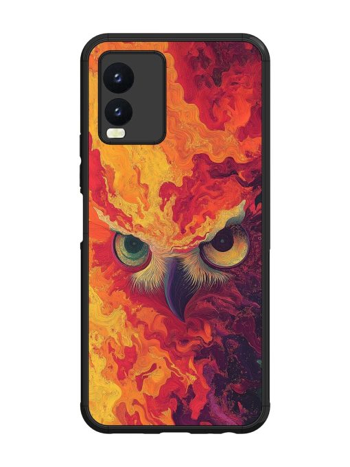 Fiery Owl Glossy Soft Edge Case for Vivo T1X Chachhi