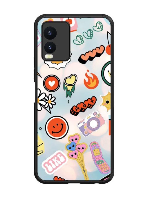 Cheerful Glossy Soft Edge Case for Vivo T1X Chachhi