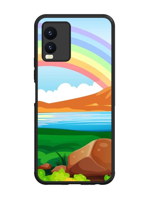 Rainbow Over The Lake Glossy Soft Edge Case for Vivo T1X Chachhi