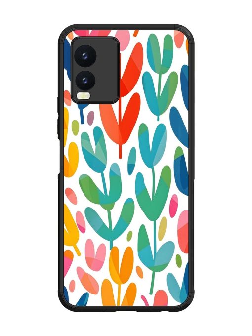 Rainbow Of Blooms Glossy Soft Edge Case for Vivo T1X Chachhi