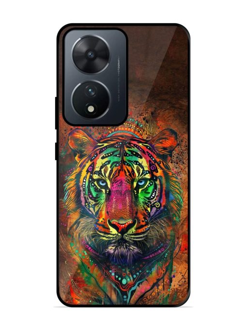 Cosmic Tiger Glossy Soft Edge Case for Vivo T2 (5G) Chachhi