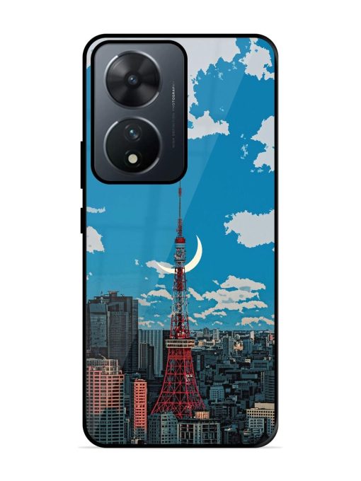 Tokyo Twilight Glossy Soft Edge Case for Vivo T2 (5G) Chachhi