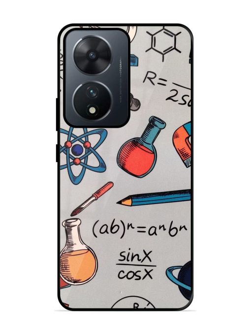 Science Doodle Glossy Soft Edge Case for Vivo T2 (5G) Chachhi