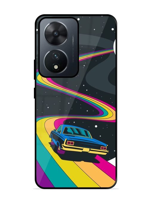 Rainbow Road Glossy Soft Edge Case for Vivo T2 (5G) Chachhi