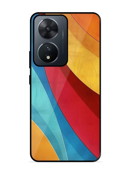 Curving Canvas Glossy Soft Edge Case for Vivo T2 (5G) Chachhi