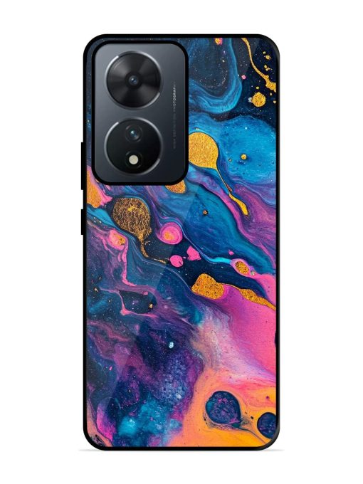 Cosmic Swirl Glossy Soft Edge Case for Vivo T2 (5G) Chachhi