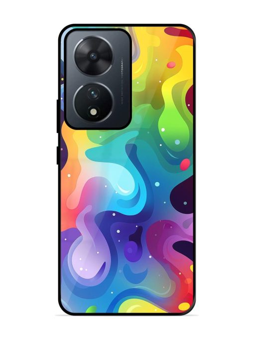 Rainbow River Glossy Soft Edge Case for Vivo T2 (5G) Chachhi