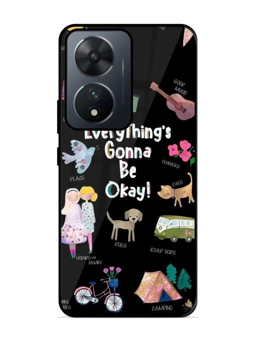 Everything'S Gonna Be Okay Glossy Soft Edge Case for Vivo T2 (5G) Chachhi