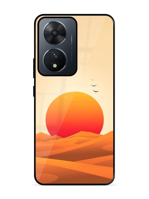 Desert Sunset Glossy Soft Edge Case for Vivo T2 (5G) Chachhi