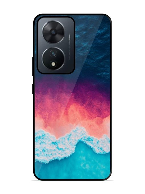 Where The Ocean Meets The Sky Glossy Soft Edge Case for Vivo T2 (5G) Chachhi