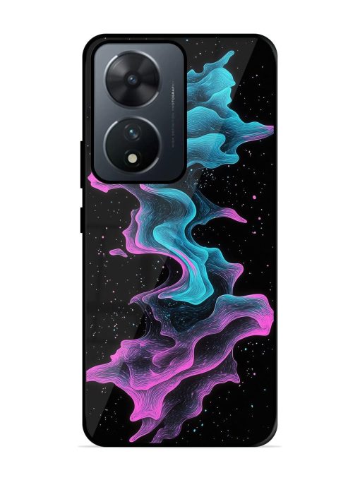 Cosmic Currents Glossy Soft Edge Case for Vivo T2 (5G) Chachhi