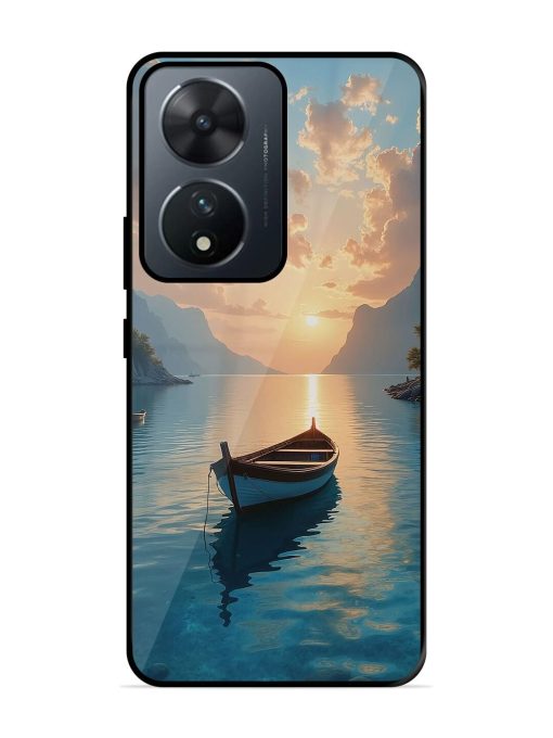 Serene Sunset Glossy Soft Edge Case for Vivo T2 (5G) Chachhi