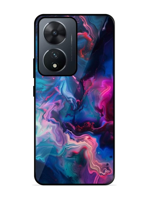 Cosmic Swirl Glossy Soft Edge Case for Vivo T2 (5G) Chachhi