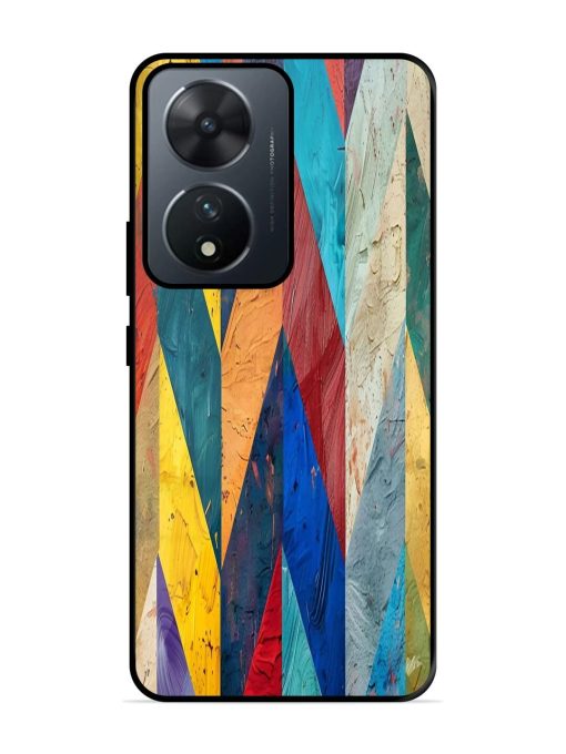 Abstract Tapestry Glossy Soft Edge Case for Vivo T2 (5G) Chachhi