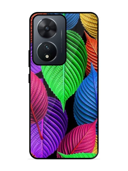 Rainbow Leaf Symphony Glossy Soft Edge Case for Vivo T2 (5G) Chachhi