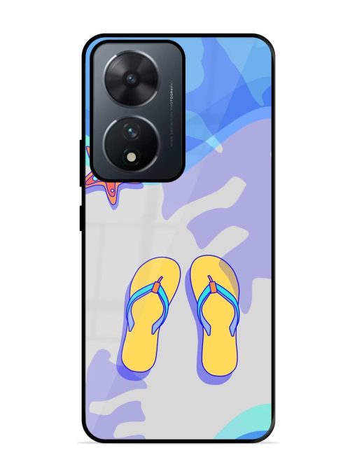 Sandy Toes And Salty Seas Glossy Soft Edge Case for Vivo T2 (5G) Chachhi